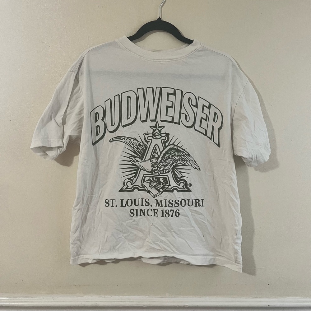 Budweiser Gray Graphic Tee for Men